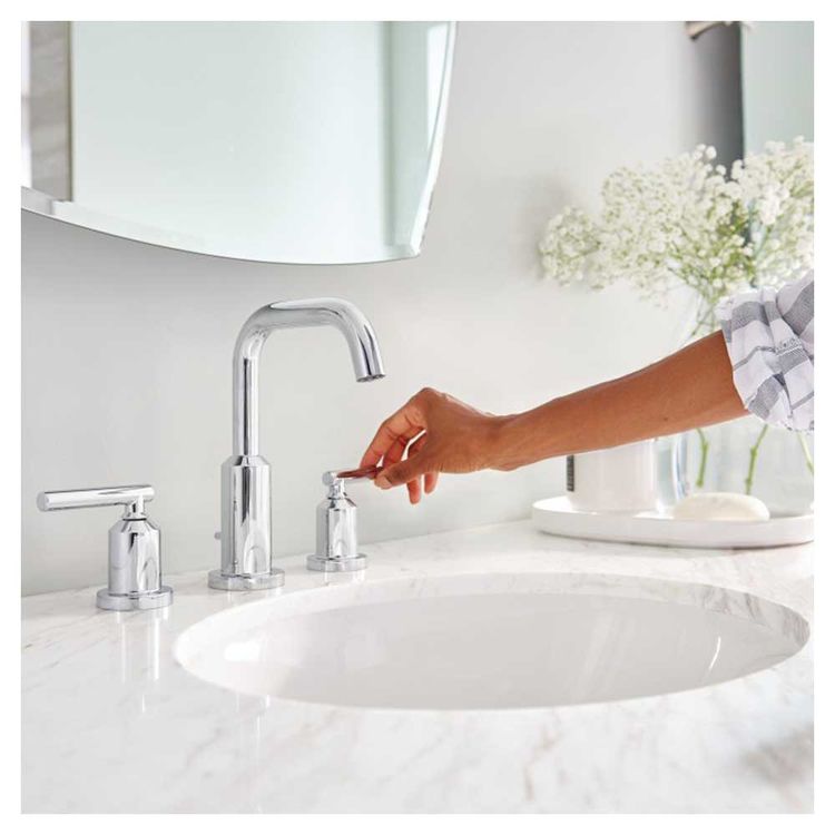 Moen T6142 Gibson Chrome TwoHandle Widespread Lavatory Faucet