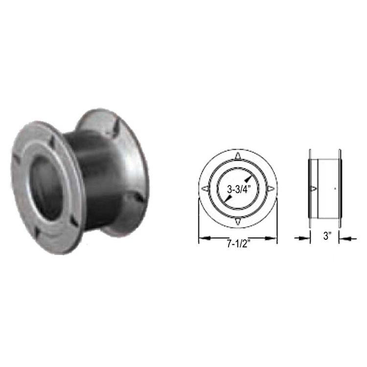 View 3 of M&G DuraVent 3GVWT DuraVent 3GVWT Type B Gas Vent 3-Inch Wall Thimble