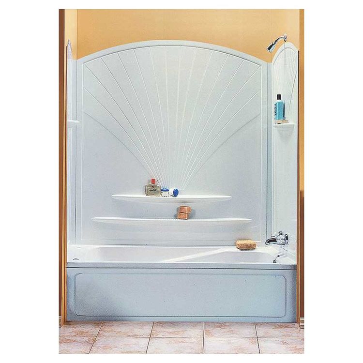 Maax 101592-000-129 Maxx Decora 101592-000-129 5-Piece Bathtub Wall Kit, 56 - 60 in L X 30 - 30-3/8 in W X 63 in H