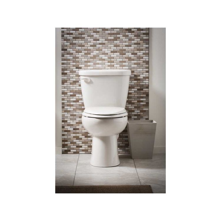 Gerber MX21412 Maxwell TwoPiece Elongated Toilet, 1.6 gpf, 12" Rough