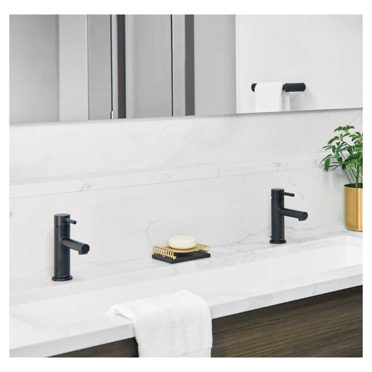Moen 6190BL Align SingleHandle Low Arc Lavatory Faucet, Matte Black