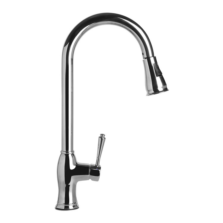 View 6 of Alfi AB2043-PSS ALFI AB2043-PSS Pull-Down Polished Stainless Steel Kitchen Faucet