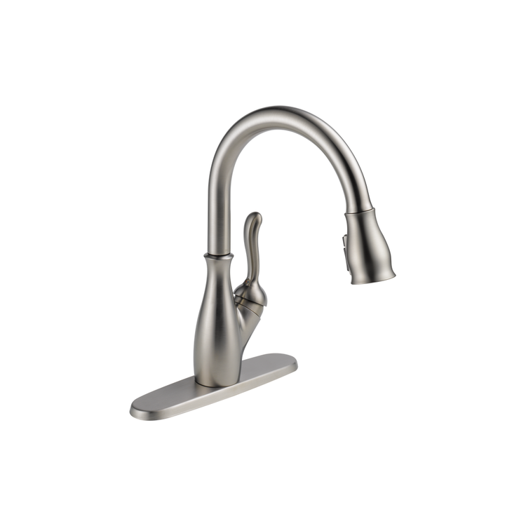 View 4 of Delta 9178-SP-DST Delta 9178-SP-DST Leland Single Handle Pull-Down Kitchen Faucet w/ ShieldSpray, Spotshield Stainless
