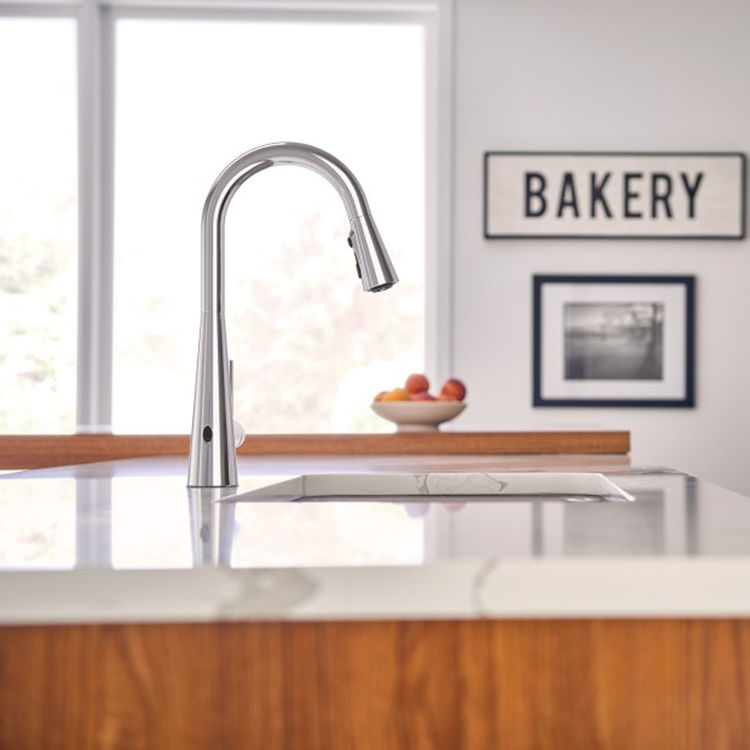 Moen 7864EWC Sleek MotionSense Wave Single Handle Pulldown Kitchen