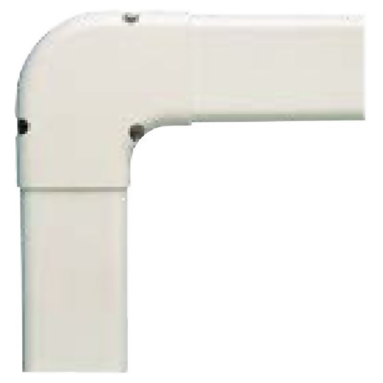 View 3 of Little Giant 599600311 Little Giant 599600311 D3-90FBW 90° Flat Bend Elbow - White