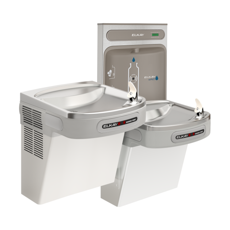 Elkay EZOOTL8WSLK BiLevel HandsFree Water Cooler w/ EZH2O Bottle