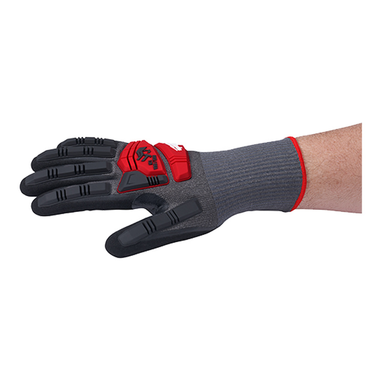 View 3 of Milwaukee 48-22-8980 Milwaukee 48-22-8980 Impact Cut Level 5 Nitrile Dipped Gloves, S