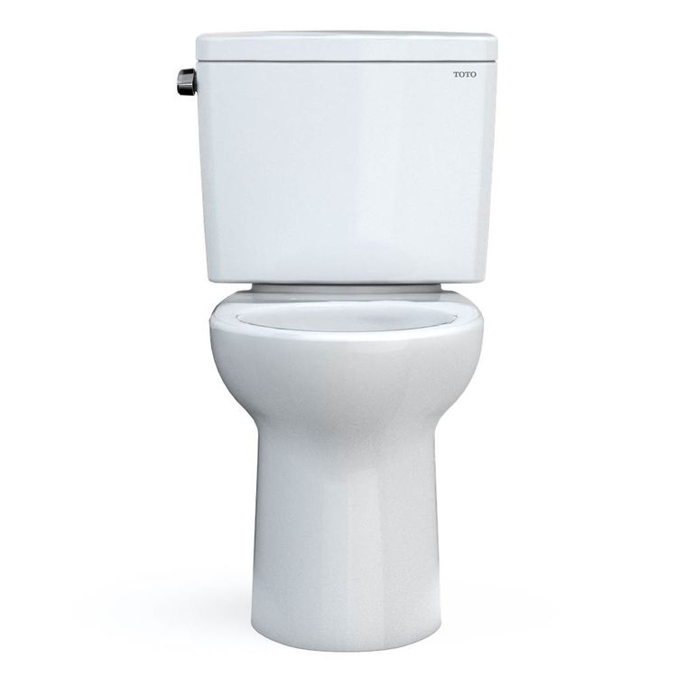 Toto Cst776csfg 01 21 Drake Two Piece Elongated Toilet Universal Height 1 6 Gpf With Cefiontect Cotton White