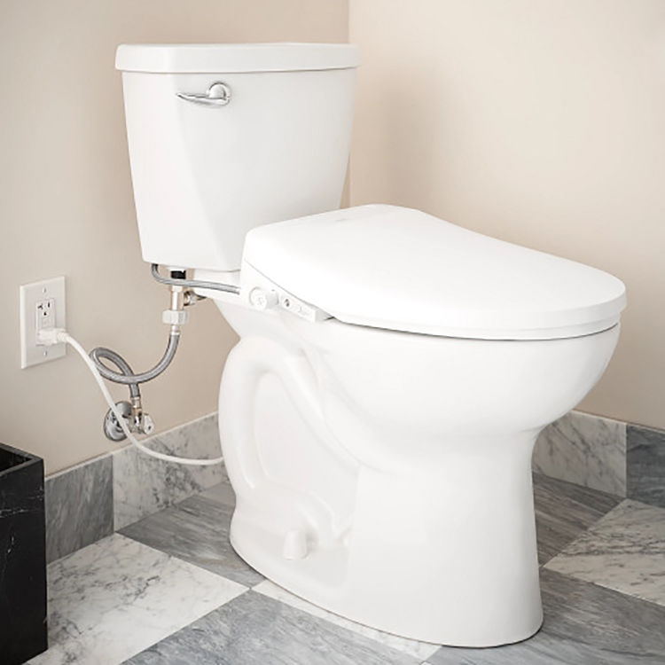 white 3-series eBidet seat attachment by Moen