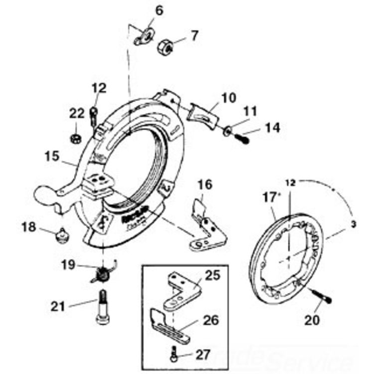 Ridgid 26627 BOLT, Shoulder 1224