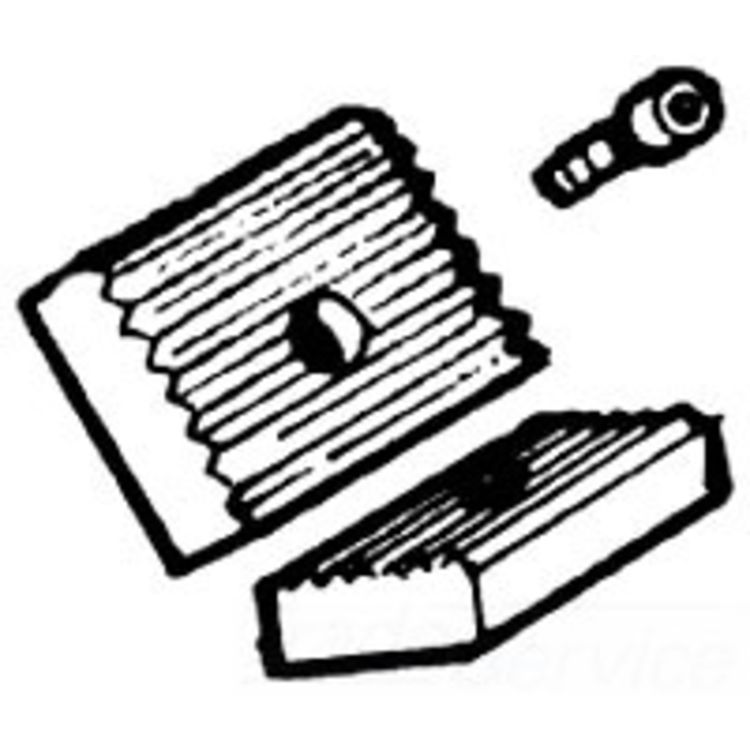 Ridgid 40405 40A Lower Jaw Set for Bench Yoke Vise 