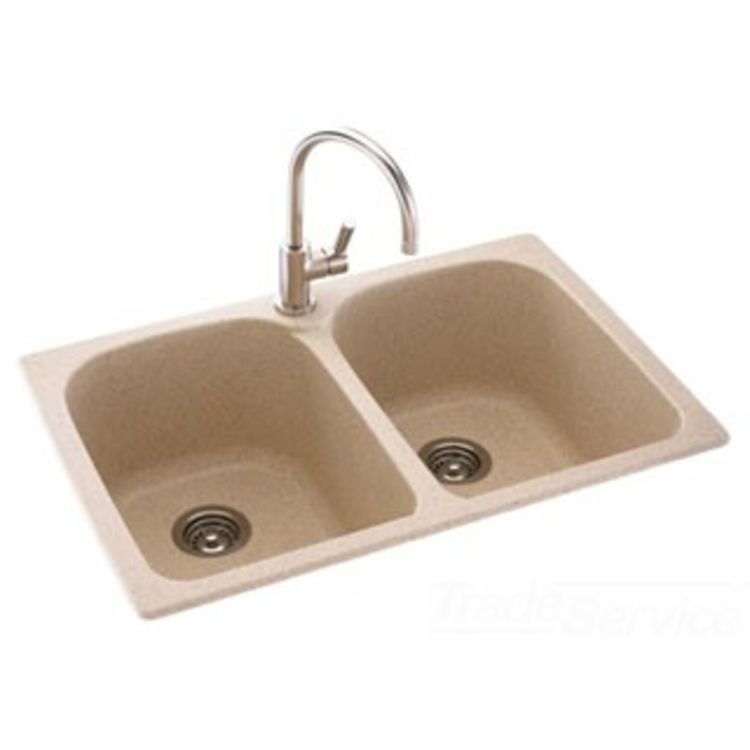 Swanstone KSLB-3322-091 Double Bowl 33
