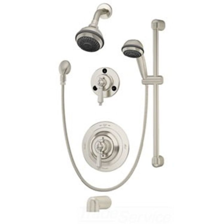 Symmons 1-7520-STN-X Symmons 1-7520-STN-X Satin Nickel Water Dance Shower and Tub/Shower System
