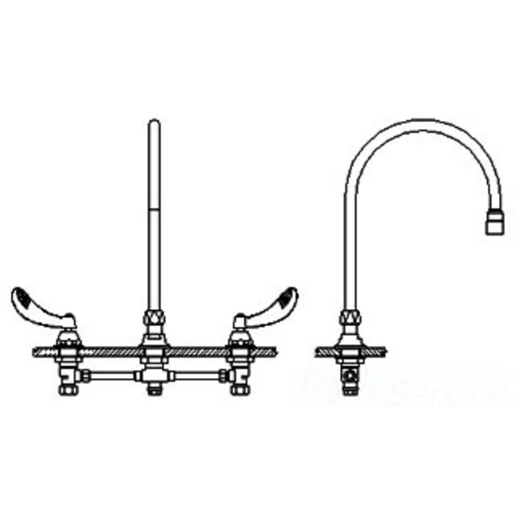 Delta 23c644 Ls R7ti Commercial Chrome Widespread