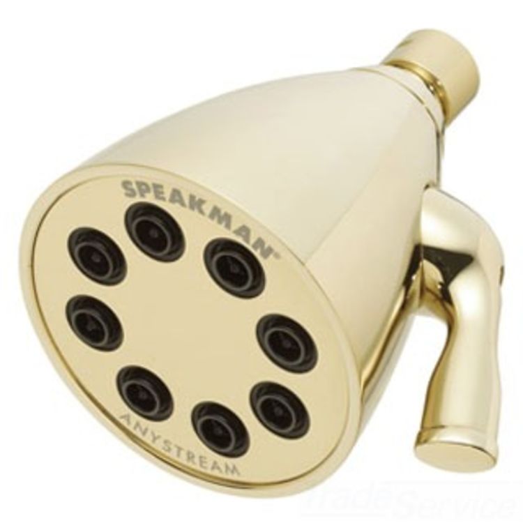 Speakman S2251PB Polished Brass Icon Shower Head, 1/2" NPT Inlet