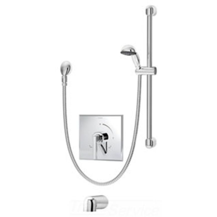 Symmons S-3604-H321-V-TRM Symmons S-3604-H321-V-TRM Duro Chrome tub Trim With Handheld And Diverter