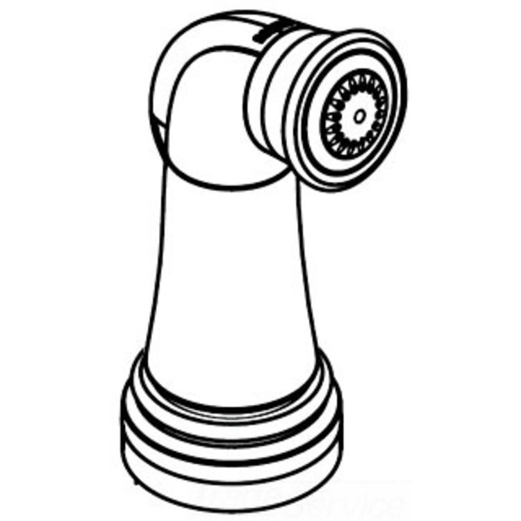 Moen 129835BB Moen 129835BB Part Side Spray, Hose, And Hose Guide Brushed Bronze