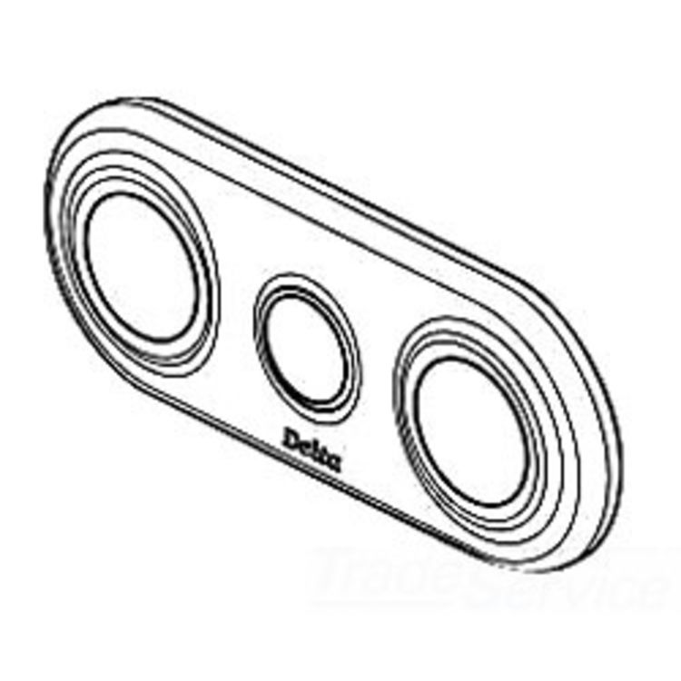 Delta RP34792SS Delta RP34792SS Delta Escutcheon - Small - 18 Series (Stainless)