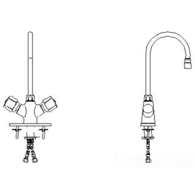 Delta 25C4941 Delta 25C4941 CER-TECK Single Shank Mixing Lavatory Faucet w/ 6