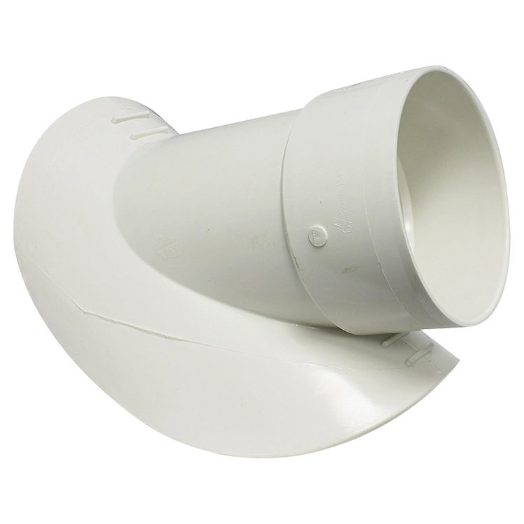 Canplas 414868BC PVC 6 on 8 Saddle Wye Pipe Fitting White**with