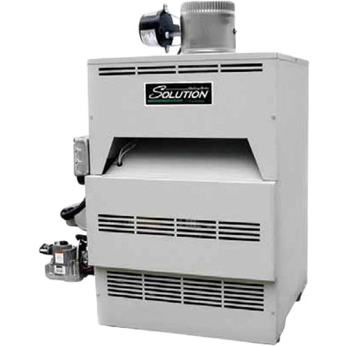 Lochinvar Solution Natural Gas Boiler, Two Stage Ignition, 75000 BTU, 1/2in  Gas Connection, 5in Vent - CBN075