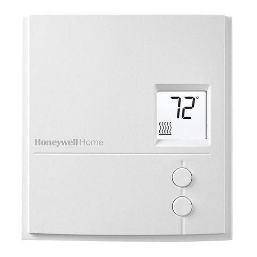 Honeywell White, 120V-240V, Line Voltage, Heating Only, Digital Non-Programmable  Thermostat - RLV3150A1004/E