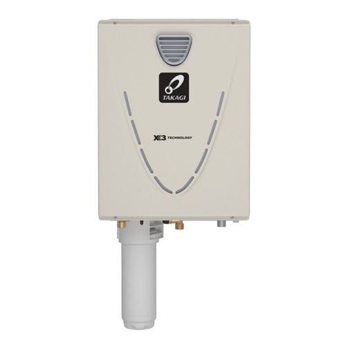 Takagi TK-240X3-NEH Natural Gas Tankless Water Heater w/ X3 Scale  Prevention, Outdoor, 6.6 GPM
