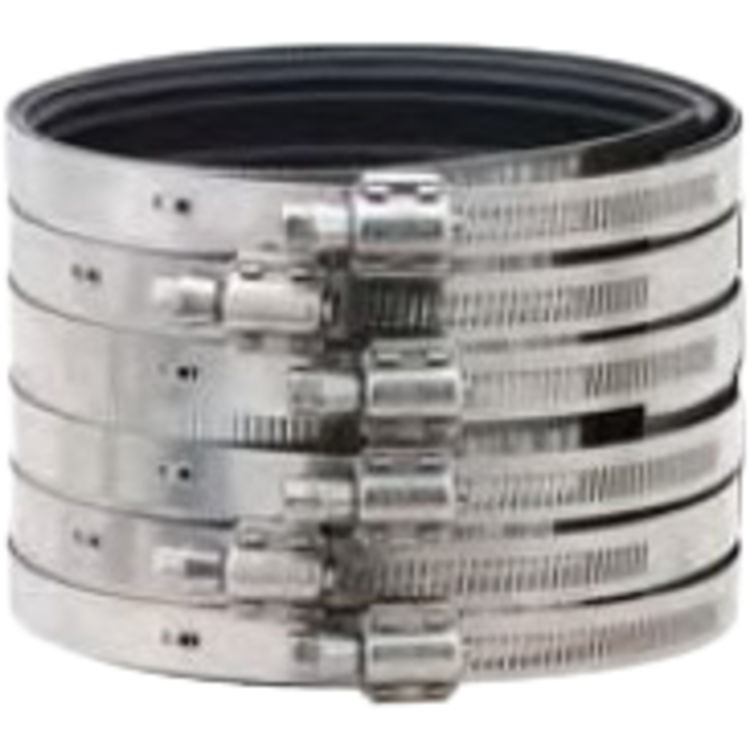 4" Heavy Duty No Hub Coupling with 4 Bands PlumbersStock