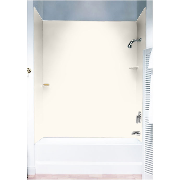 Swanstone SS-60-3-010 White 30"X60" 3 Piece Tub Wall Kit ...